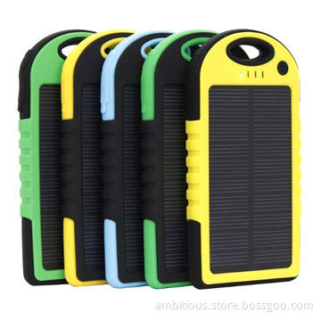 Solar Power Bank for iPhone with Waterproof Function